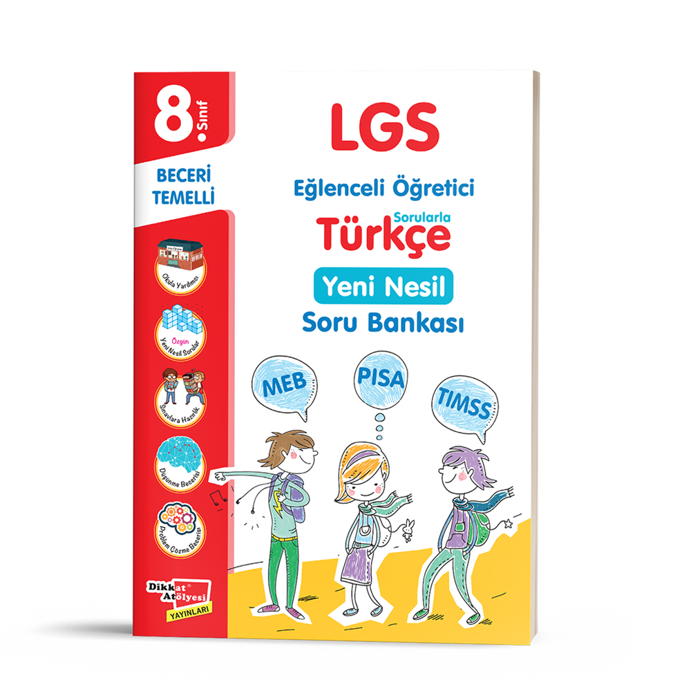 8. Sınıf LGS Türkçe Yeni Nesil Soru Bankası : Dikkat Atölyesi Ya